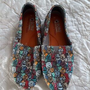Skechers Women's Colorful Dog Print Flats